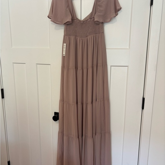 🌸 Show Me Your Mumu Nicole Maxi Dress ~ Blush – Size M (NWT) - Picture 5 of 9